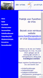 Mobile Screenshot of fysiodevries.nl